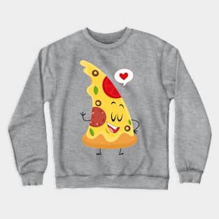 pizza love Crewneck Sweatshirt